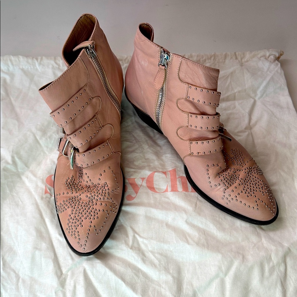 Chloe Susanna Leather Ankle Boots size 36/6